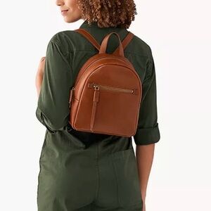Fossil Megan mini leather backpack